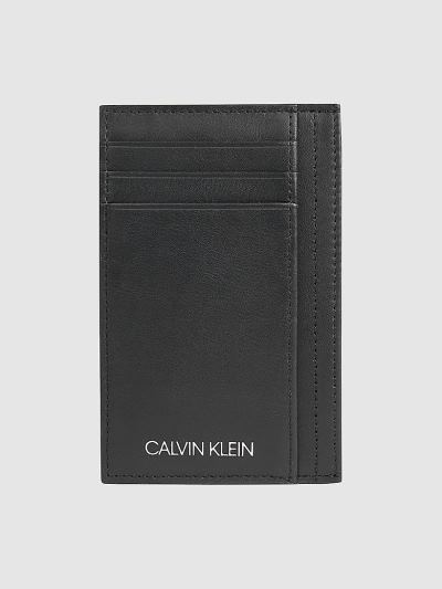 Calvin Klein Táskák & Kiegészítők HU745320 | Calvin Klein Bőr Férfi Kártyatartó Fekete